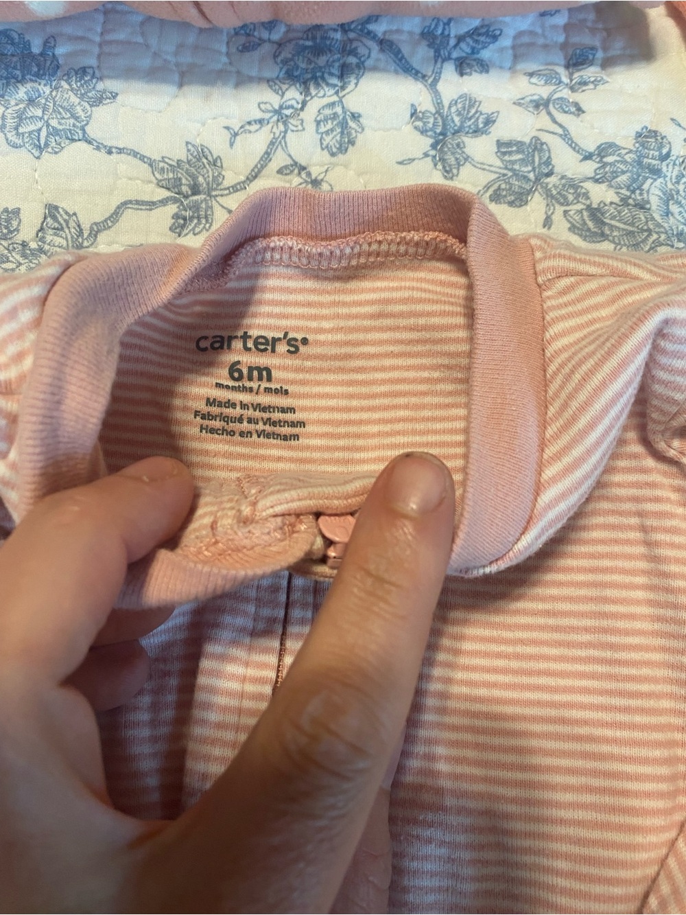 Baby Girl Pajama Bundle Size 6-9 Months Carter’s, Gerber - Picture 3 of 11